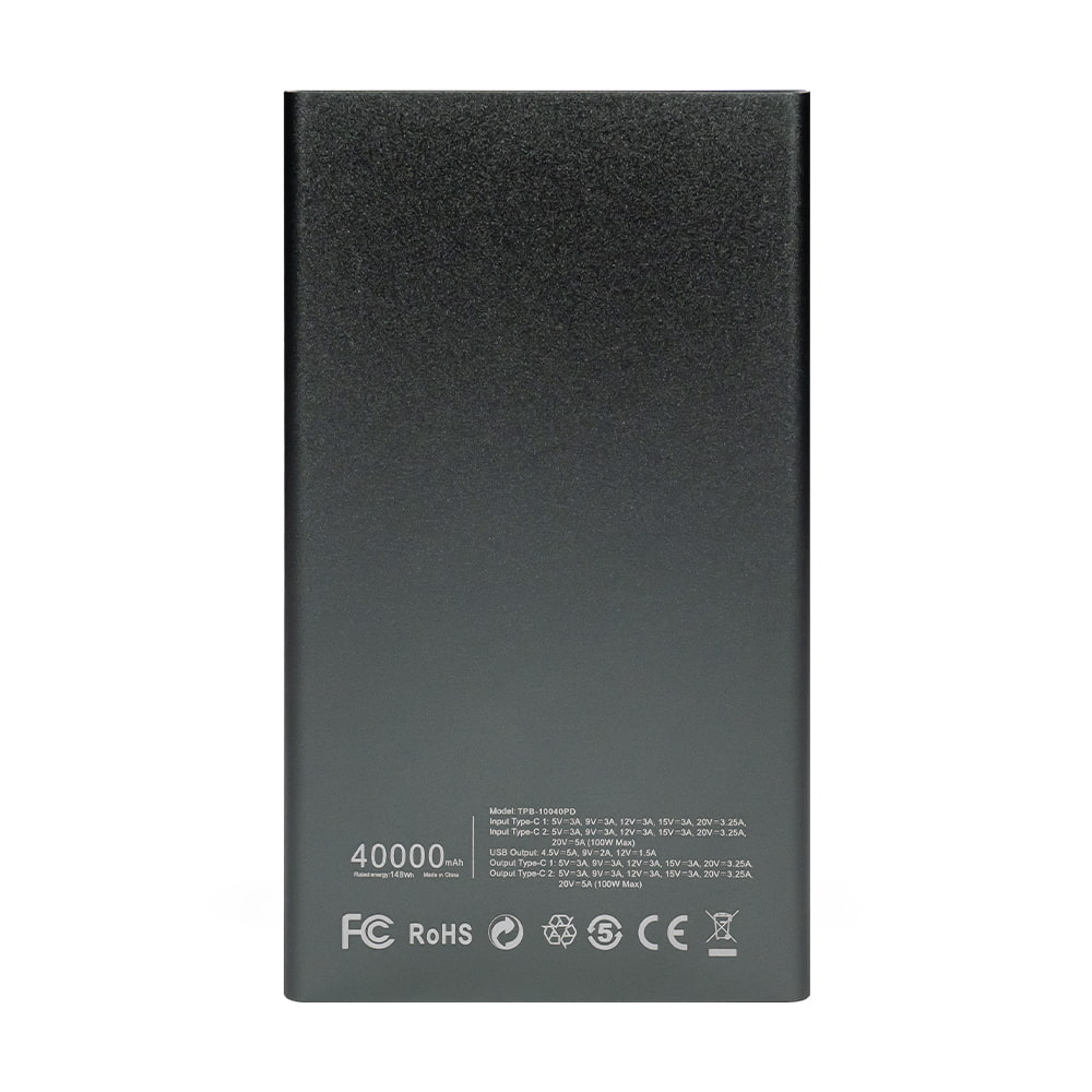 Power Bank TPB-10040PD (40000 mAh) Grey Trinix