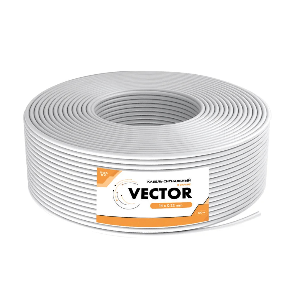 Кабель сигнальний 14х0.22 CCA екран Vector Кабель сигнальний 14х0.22 CCA екран Vector