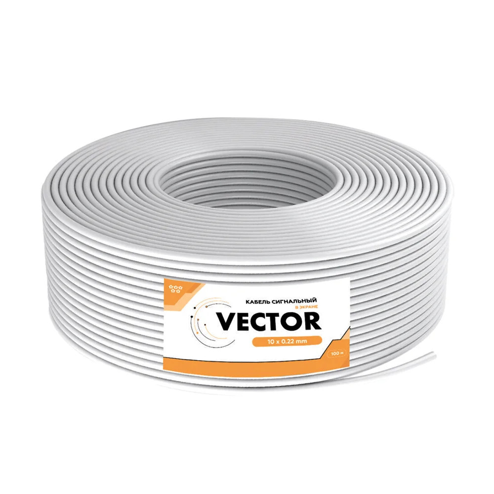 Кабель сигнальний 10х0.22 CCA екран Vector Кабель сигнальний 10х0.22 CCA екран Vector