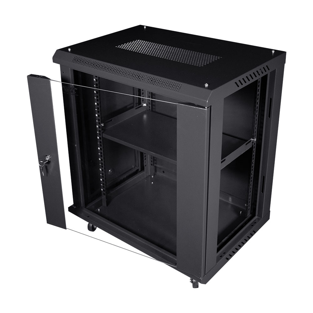 Комутаційна шафа NVC-12U/600x450x640 Black Комутаційна шафа NVC-12U/600x450x640 Black