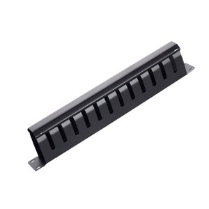 Кабельний органайзер з кришкою, 19", корпус-метал, 1U / 12Port, Q50