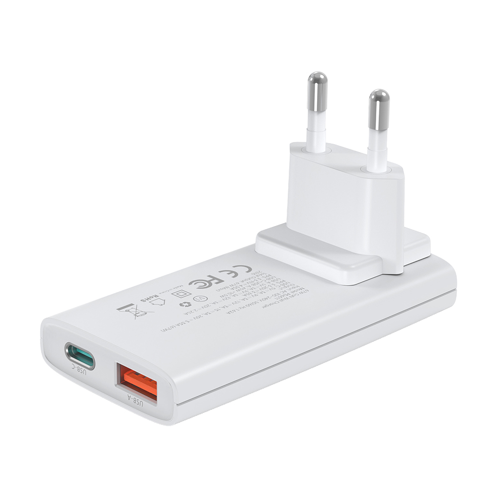 Адаптер PD6011 PD67W GAN A+C Ultra thin wall charger White Choetech Адаптер PD6011 PD67W GAN A+C Ultra thin wall charger White Choetech