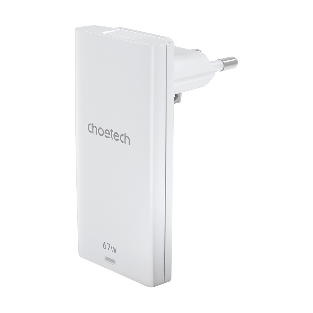 Адаптер PD6011 PD67W GAN A+C Ultra thin wall charger White Choetech Адаптер PD6011 PD67W GAN A+C Ultra thin wall charger White Choetech