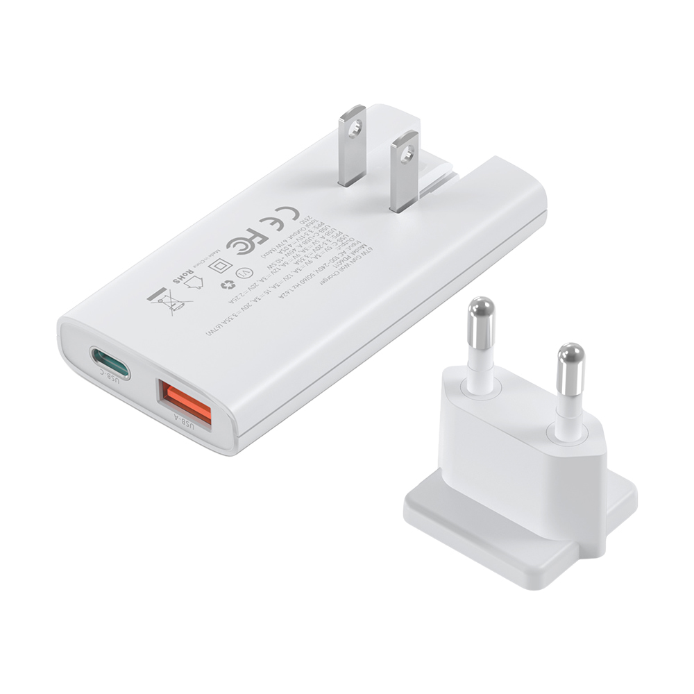 Адаптер PD6011 PD67W GAN A+C Ultra thin wall charger White Choetech Адаптер PD6011 PD67W GAN A+C Ultra thin wall charger White Choetech
