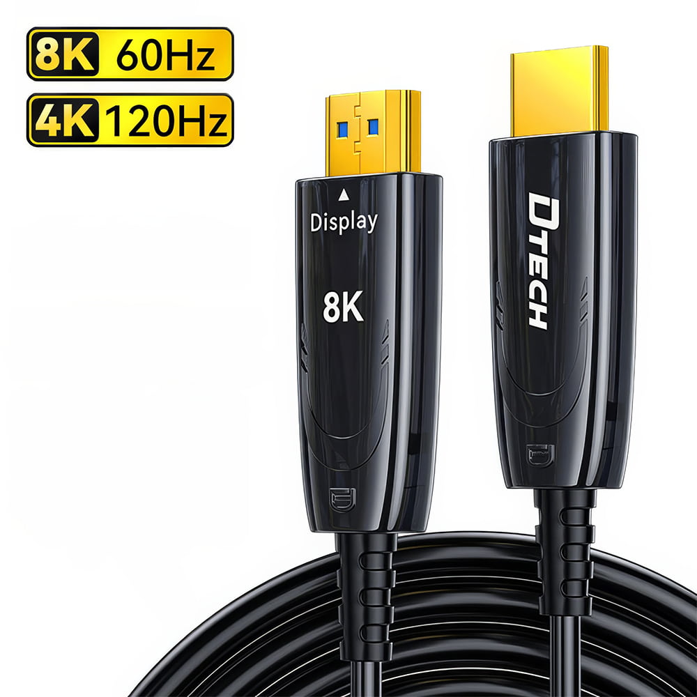 Кабель оптичний HDMI 2.1V 100 м (DT-HOF8100) DTECH Кабель оптичний HDMI 2.1V 100 м (DT-HOF8100) DTECH