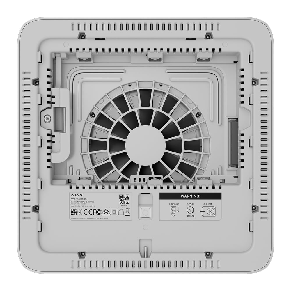 Мережевий відеореєстратор Ajax NVR HAC (16ch) 220V White Мережевий відеореєстратор Ajax NVR HAC (16ch) 220V White