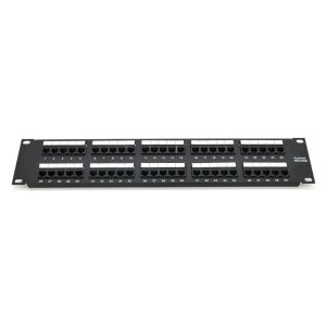 Патч-панель телефонна 50 портов UTP DUAL кат 3 19" неекранована, Black