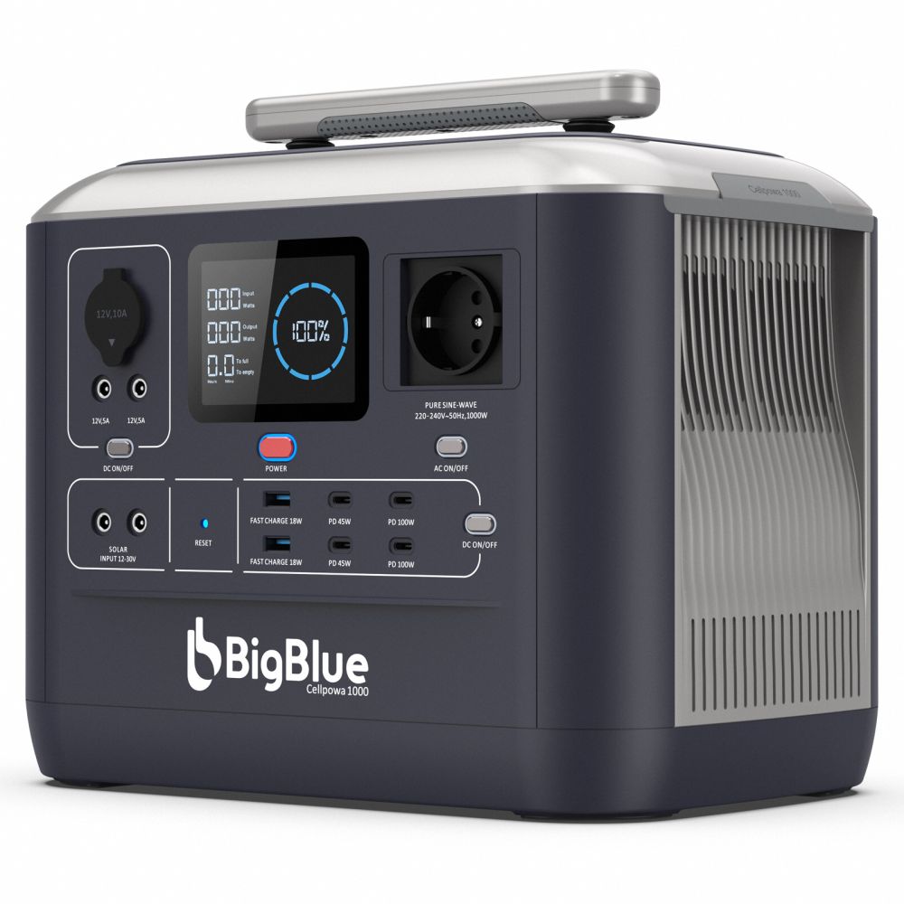 Портативна зарядна станція CP1000 BIG BLUE Портативна зарядна станція CP1000 BIG BLUE
