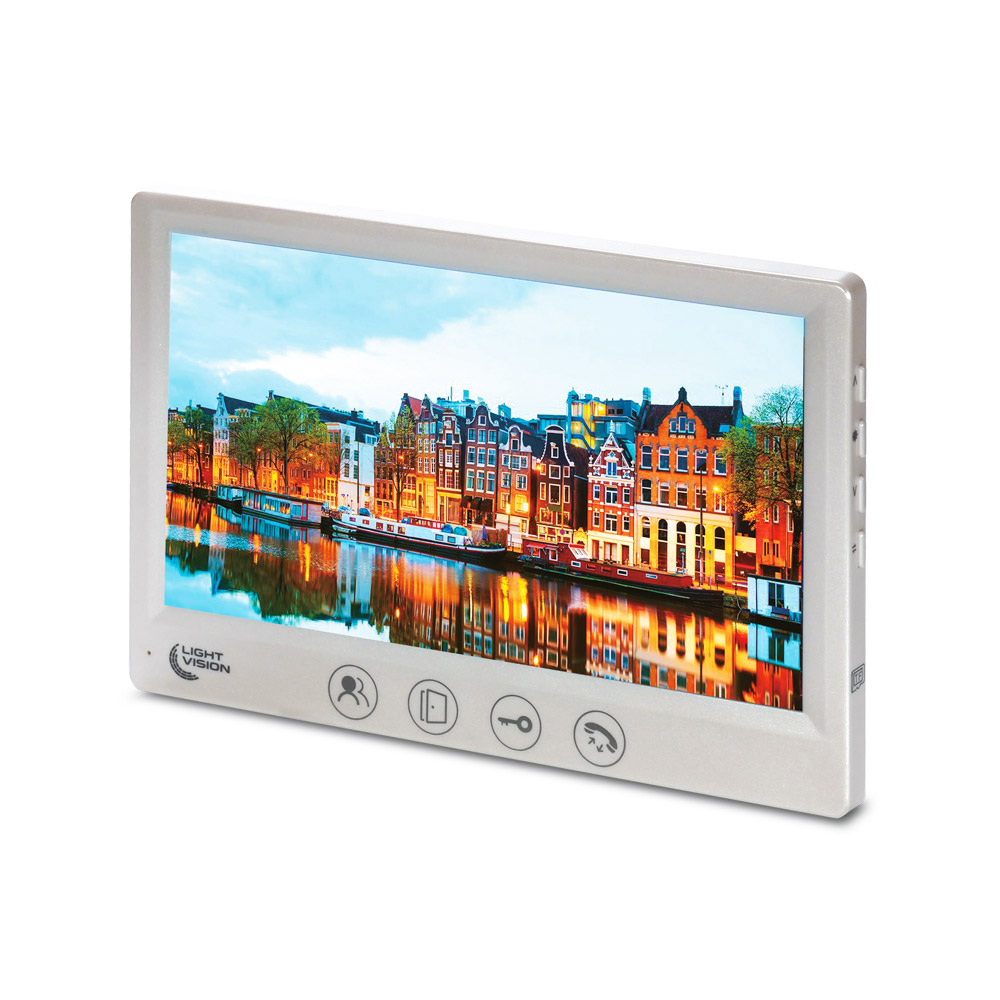 Відеодомофон AMSTERDAM FHD WHITE Light Vision Відеодомофон AMSTERDAM FHD WHITE Light Vision