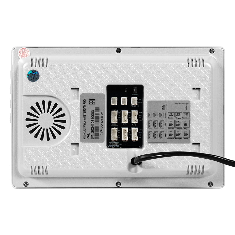 Відеодомофон AMSTERDAM FHD WHITE Light Vision Відеодомофон AMSTERDAM FHD WHITE Light Vision
