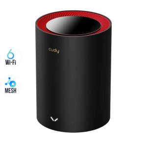 Mesh-система M3000 BLACK  Wi-Fi 6 2.5G (1-Pack) Cudy