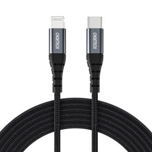 Кабель IP0041 type-c to lightning MFI nylon braid cable 2m Black Choetech