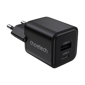 Адаптер PD5012 mini PD30W GAN A+C wall charger Black Choetech