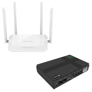 Комплект ДБЖ VIA Energy Mini UPS + бездротовий маршрутизатор Ruijie RG-EW1200