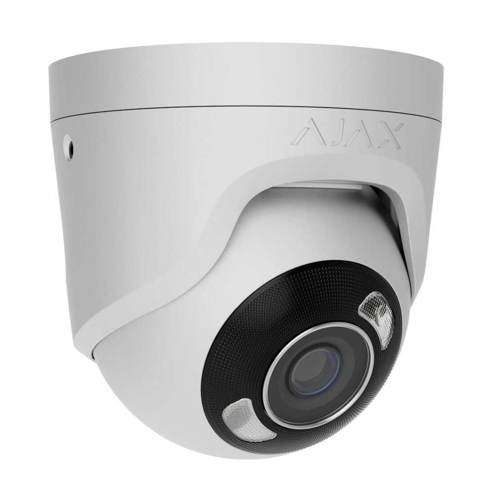 Відеокамера Ajax TurretCam HL (8 Mp/4 mm) white Відеокамера Ajax TurretCam HL (8 Mp/4 mm) white