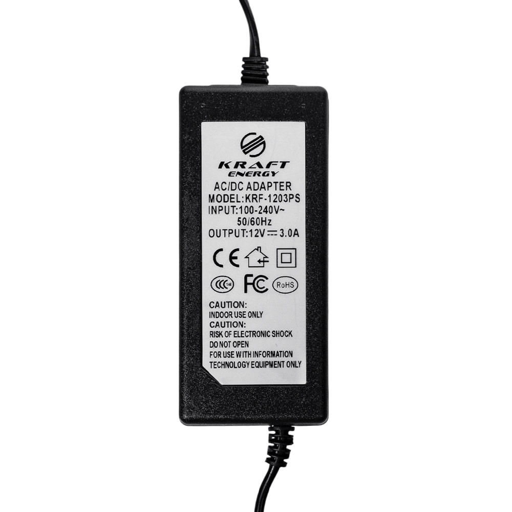 Блок живлення KRF-1203PS Kraft 12V/3A Блок живлення KRF-1203PS Kraft 12V/3A