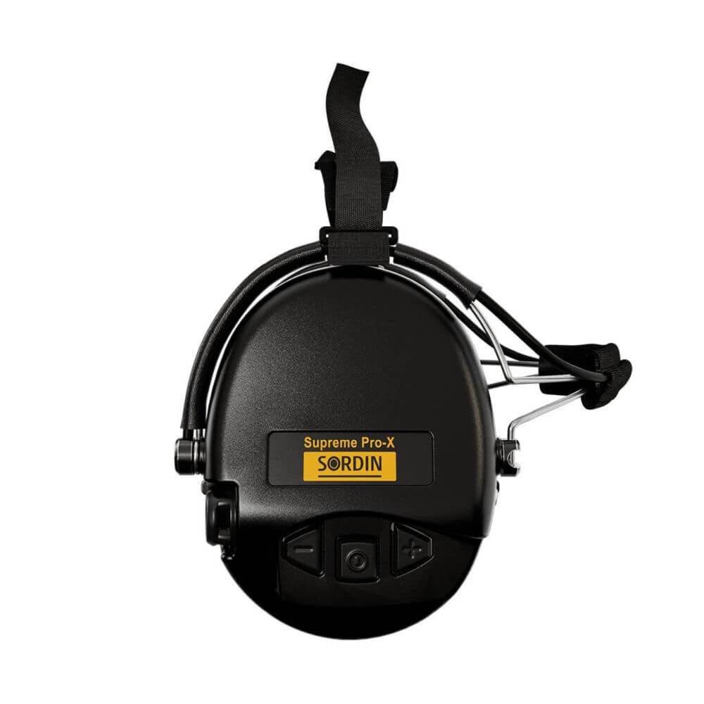 Активні навушники для стрільби Sordin Supreme Pro Neckband Black із заднім тримачем під шолом Активні навушники для стрільби Sordin Supreme Pro Neckband Black із заднім тримачем під шолом