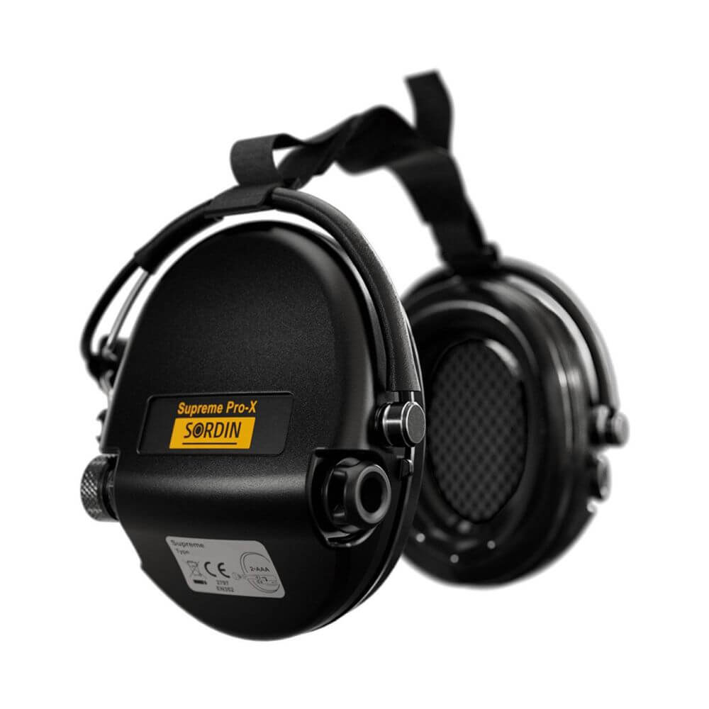 Активні навушники для стрільби Sordin Supreme Pro Neckband Black із заднім тримачем під шолом Активні навушники для стрільби Sordin Supreme Pro Neckband Black із заднім тримачем під шолом