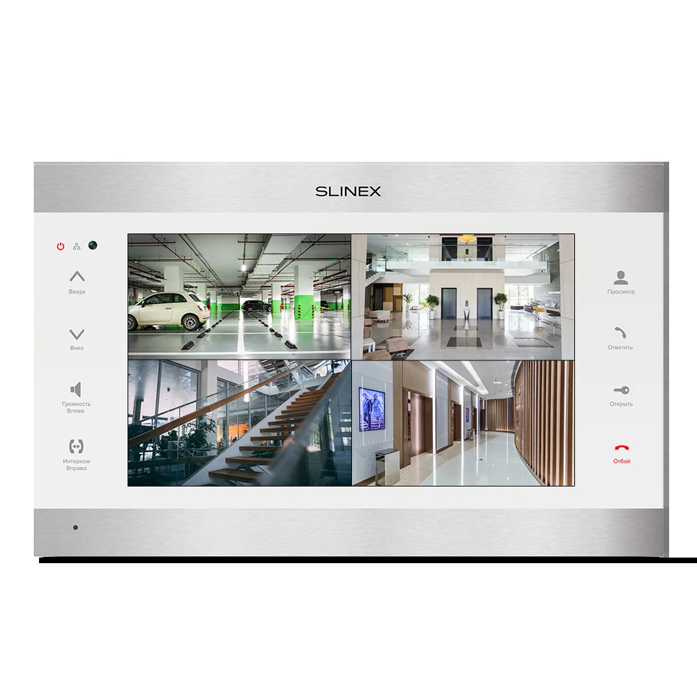 Відеодомофон SL-10IPTHD SILVER+WHITE Slinex Відеодомофон SL-10IPTHD SILVER+WHITE Slinex