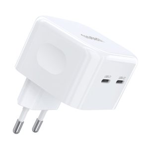 Адаптер Q5008 PD35W 2xUSB-C wall charger White Choetech