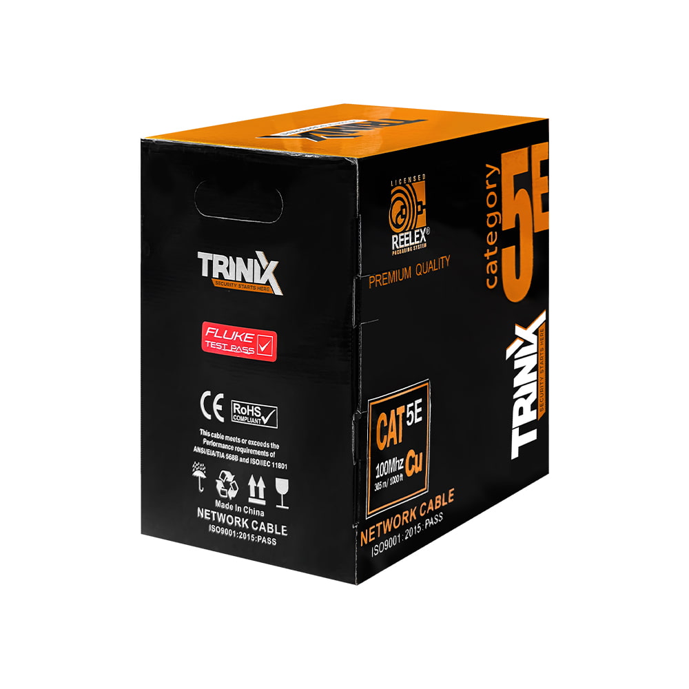 Кабель FTP CAT5E CU 0.51 mm PVC Indoor TRINIX (305м) Кабель FTP CAT5E CU 0.51 mm PVC Indoor TRINIX (305м)