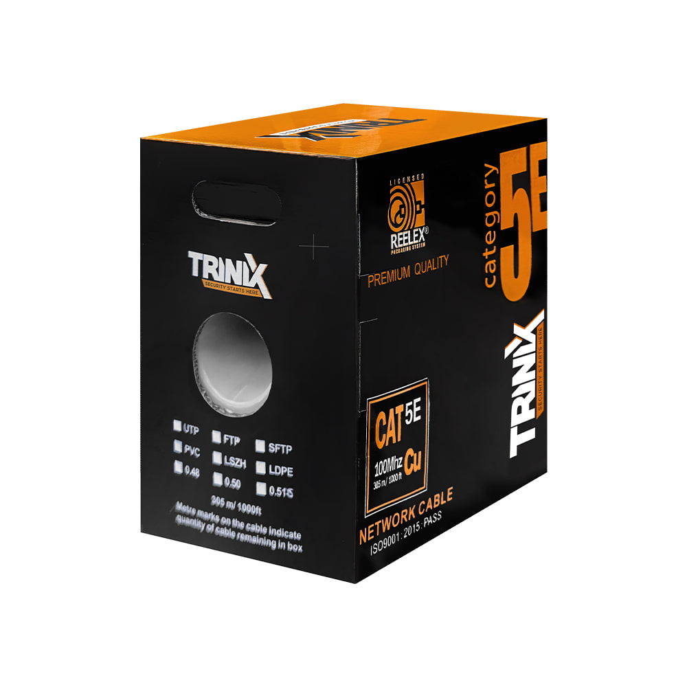 Кабель FTP CAT5E CU 0.51 mm PVC Indoor TRINIX (305м) Кабель FTP CAT5E CU 0.51 mm PVC Indoor TRINIX (305м)
