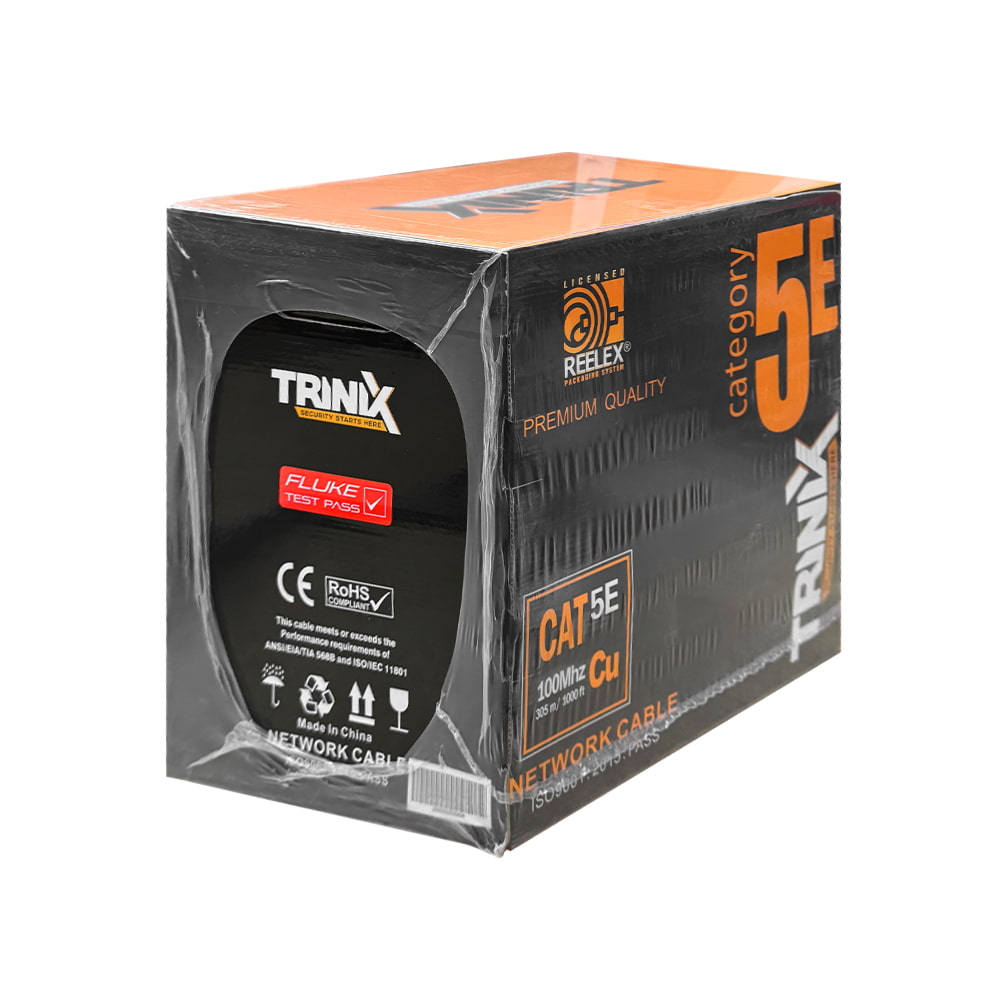 Кабель FTP CAT5E CU 0.51 mm PVC Indoor TRINIX (305м) Кабель FTP CAT5E CU 0.51 mm PVC Indoor TRINIX (305м)