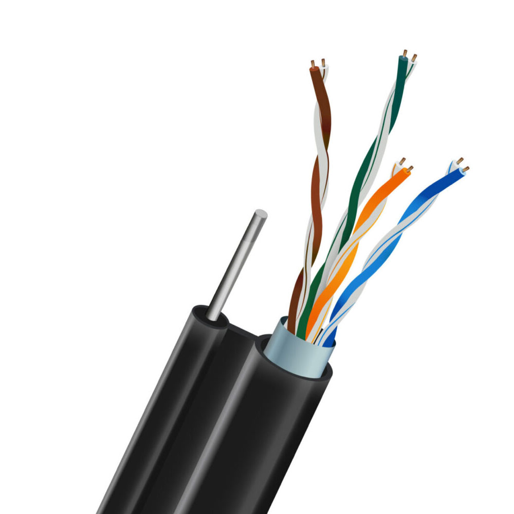 Кабель FTP CAT5E CU 0.51 зовнішній (LDPE) з монолітним дротом (1x1.2 мм) KRAFT (305м) Кабель FTP CAT5E CU 0.51 зовнішній (LDPE) з монолітним дротом (1x1.2 мм) KRAFT (305м)