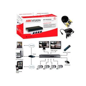 Комплект відеонагляду DS-J142I/7104HGHI-SH Hikvision