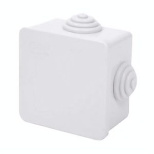 Коробка розподільна, сіра з кабельними вводами, IP54, 65х65х40 (уп.60шт.) Courbi