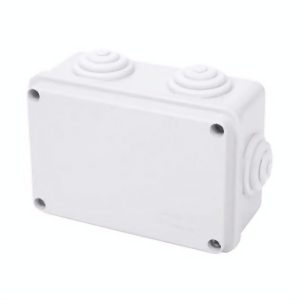 Коробка розподільна, сіра з кабельними вводами, IP55, 120х80х50 (уп.24шт.) Courbi