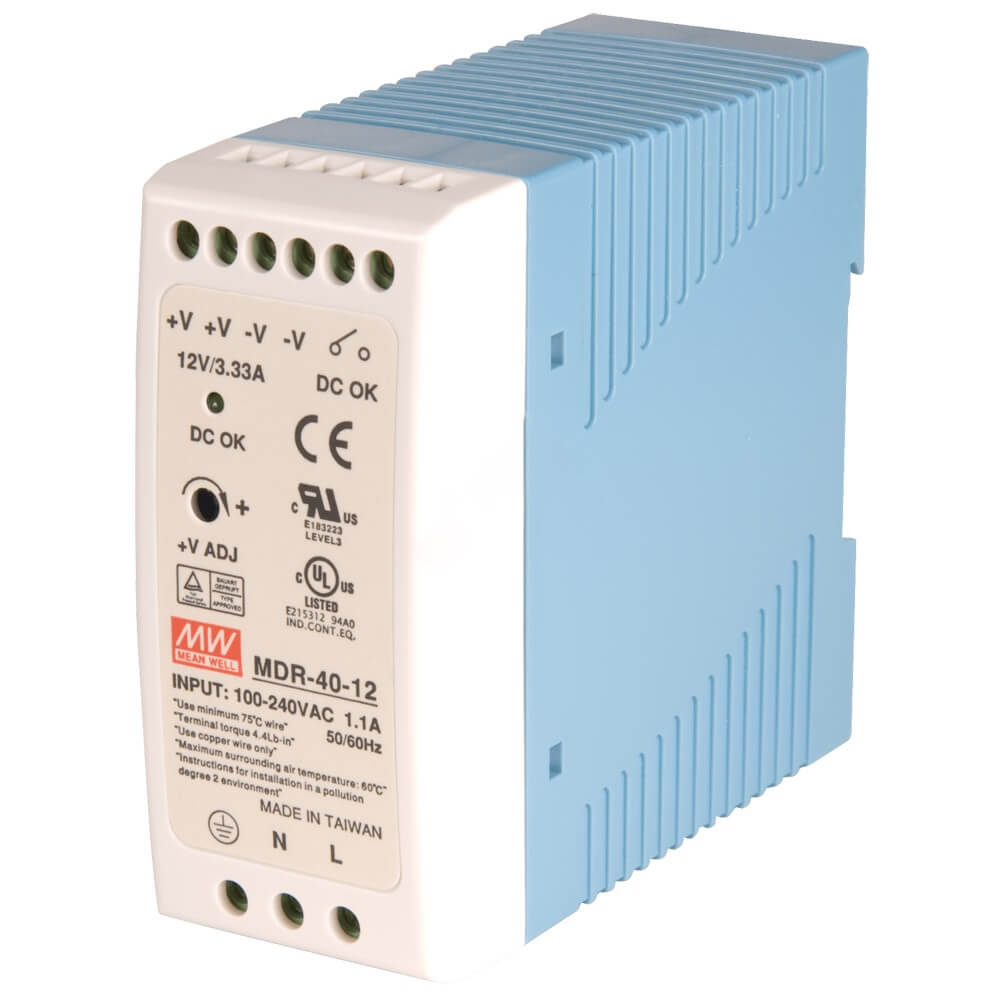 Блок живлення MDR-40-12 Mean Well на DIN-рейку Блок живлення MDR-40-12 Mean Well на DIN-рейку